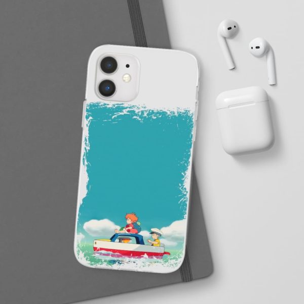 Ponyo Dad - Ponyo and Sosuke on Boat iPhone Cases-Accessories, Phone Case, ponyo, Ponyo Dad