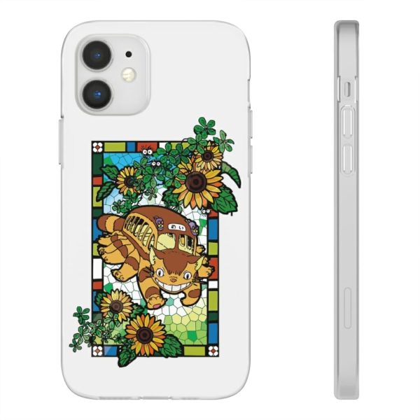 Studio Ghibli My Neighbor Totoro - My Neighbor Totoro – Cat Bus Stained Glass Art iPhone Cases-My Neighbor Totoro, Phone Case, Studio Ghibli My Neighbor Totoro