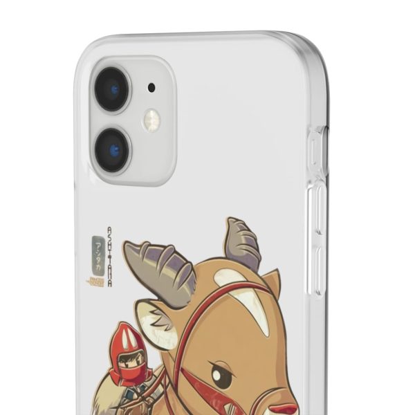 Ashitaka Princess Mononoke - Princess Mononoke Ashitaka and Yakul Chibi iPhone Cases-Accessories, Ashitaka Princess Mononoke, Phone Case, princess mononoke