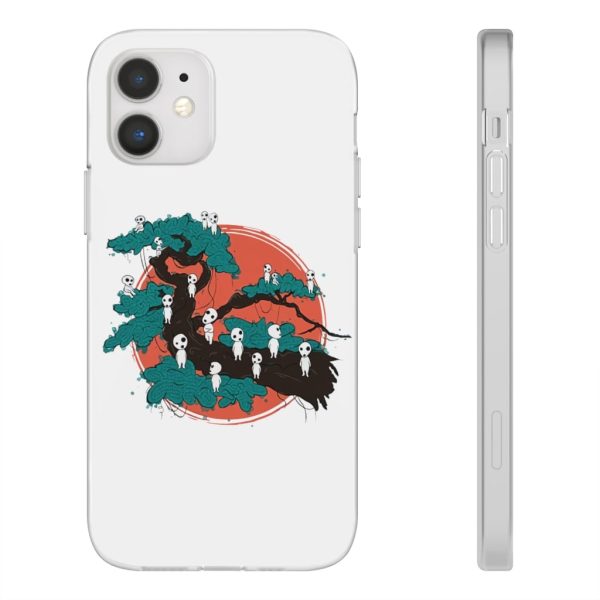 Anime Film Princess Mononoke - Tree Spirits by the Red Moon iPhone Cases-Accessories, Anime Film Princess Mononoke, Phone Case, princess mononoke