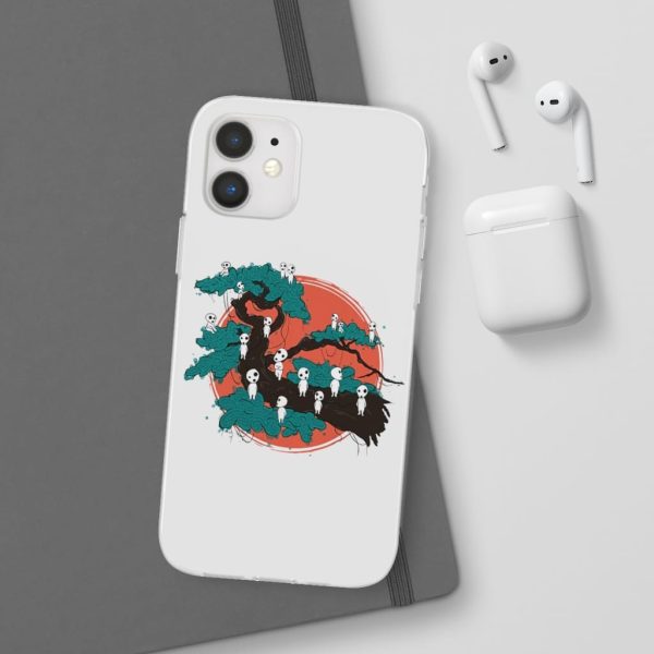 Anime Film Princess Mononoke - Tree Spirits by the Red Moon iPhone Cases-Accessories, Anime Film Princess Mononoke, Phone Case, princess mononoke