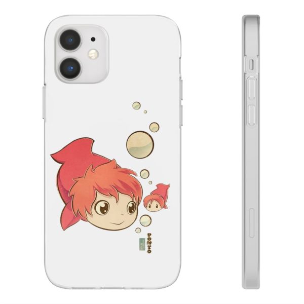 Studio Ghibli Icons Ponyo - Ponyo Chibi iPhone Cases-Accessories, Phone Case, ponyo, Studio Ghibli Icons Ponyo