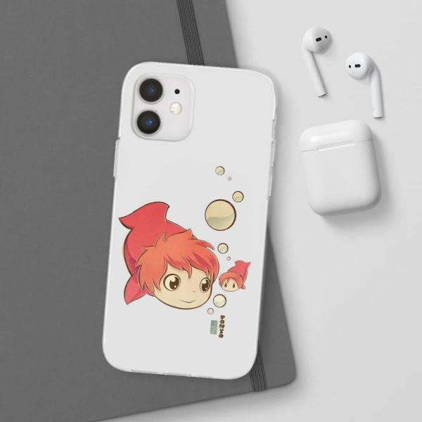 Studio Ghibli Icons Ponyo - Ponyo Chibi iPhone Cases-Accessories, Phone Case, ponyo, Studio Ghibli Icons Ponyo