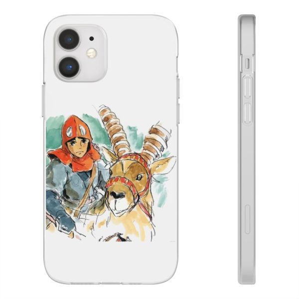 Princess Mononoke Characters - Princess Mononoke – Ashitaka Water Color iPhone Cases-Accessories, Phone Case, princess mononoke, Princess Mononoke Characters