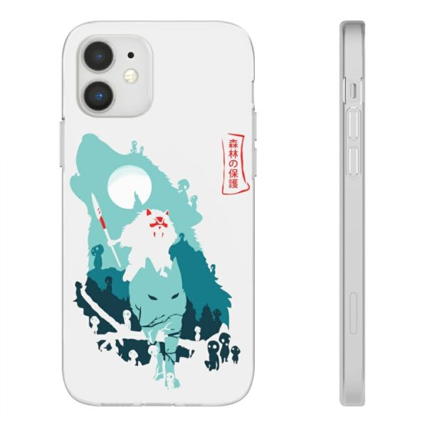 Princess Mononoke With Wolf - Princess Mononoke – Guardians of the Forest iPhone Cases-Phone Case, princess mononoke, Princess Mononoke With Wolf