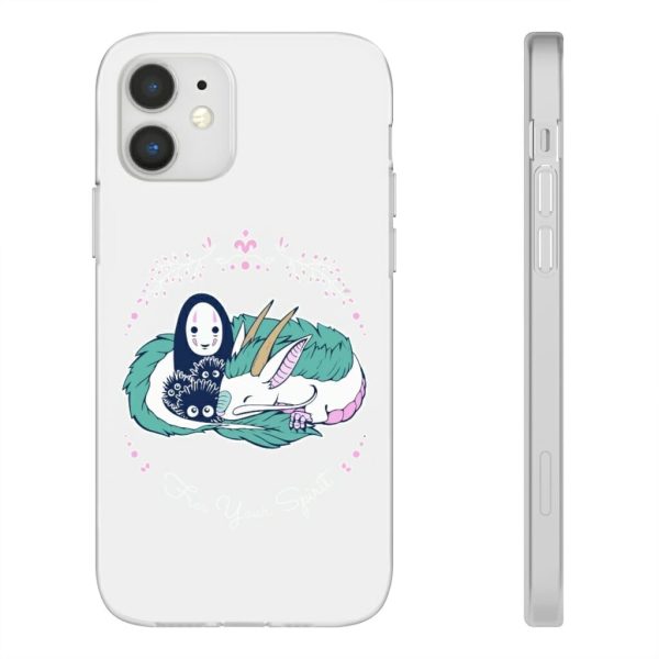 Miyazakis Spirited Away - Spirited Away – No Face and Haku Dragon iPhone Cases-Accessories, kaonashi, Miyazakis Spirited Away, no face, Phone Case, Spirited Away