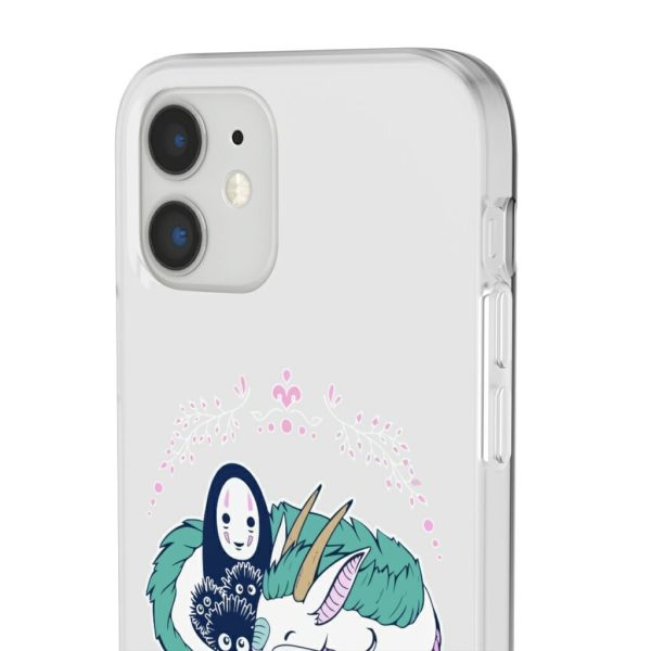 Miyazakis Spirited Away - Spirited Away – No Face and Haku Dragon iPhone Cases-Accessories, kaonashi, Miyazakis Spirited Away, no face, Phone Case, Spirited Away