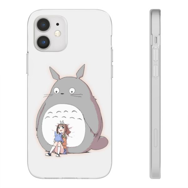 Totoro Concrete Facebook - Totoro and the little girl iPhone Cases-Accessories, My Neighbor Totoro, Phone Case, Totoro Concrete Facebook