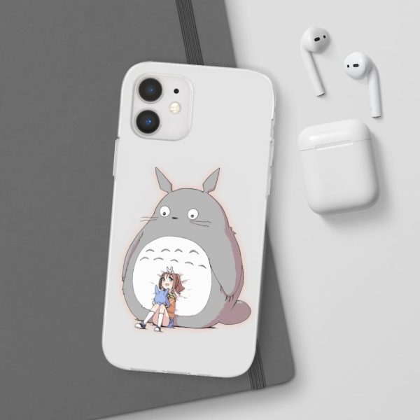 Totoro Concrete Facebook - Totoro and the little girl iPhone Cases-Accessories, My Neighbor Totoro, Phone Case, Totoro Concrete Facebook