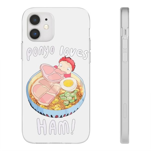 Ponyo Meaning - Ponyo Loves Ham iPhone Cases-Accessories, ponyo, Ponyo Meaning