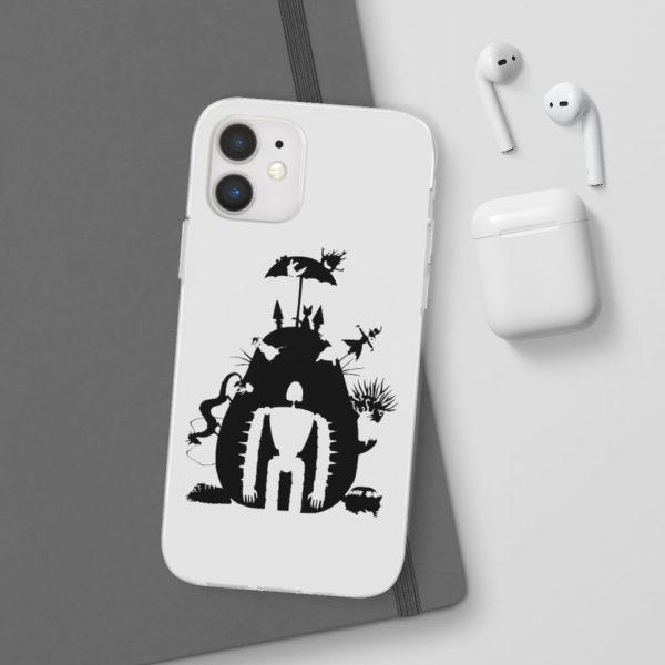 Totoro Soot Gremlins - Studio Ghibli Black & White Art Compilation iPhone Cases-Accessories, Laputa: Castle in the Sky, My Neighbor Totoro, Phone Case, Totoro Soot Gremlins