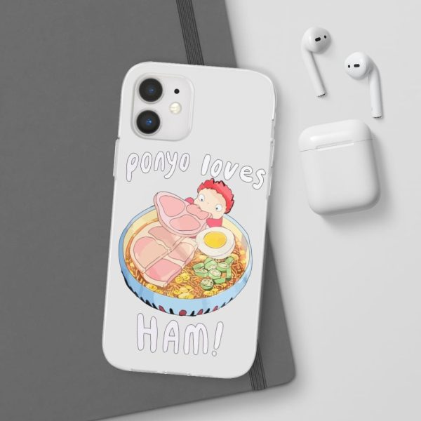 Ponyo Meaning - Ponyo Loves Ham iPhone Cases-Accessories, ponyo, Ponyo Meaning