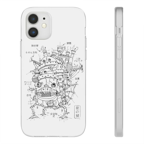 Howl's Moving Castle Wallpaper - Howl’s Moving Castle Sketch iPhone Cases-Accessories, Howl's Moving Castle, Howl's Moving Castle Wallpaper, Phone Case