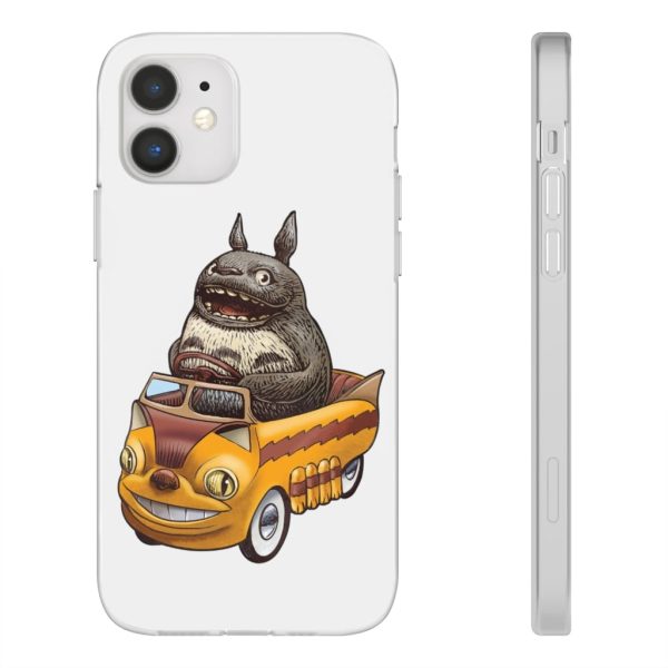 My Neighbor Totoro Cat Bus - Totoro driving Catbus iPhone Cases-Accessories, My Neighbor Totoro, My Neighbor Totoro Cat Bus, Phone Case