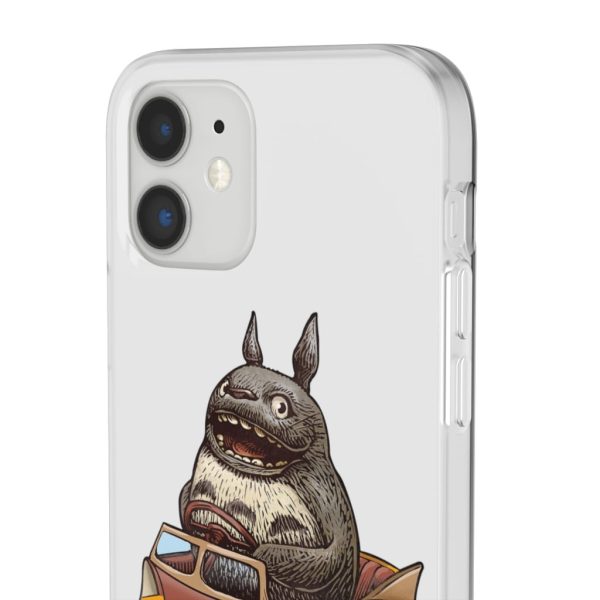 My Neighbor Totoro Cat Bus - Totoro driving Catbus iPhone Cases-Accessories, My Neighbor Totoro, My Neighbor Totoro Cat Bus, Phone Case