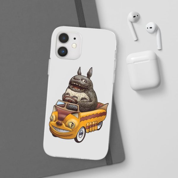 My Neighbor Totoro Cat Bus - Totoro driving Catbus iPhone Cases-Accessories, My Neighbor Totoro, My Neighbor Totoro Cat Bus, Phone Case