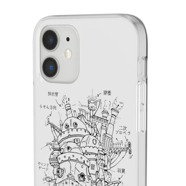 Howl's Moving Castle Wallpaper - Howl’s Moving Castle Sketch iPhone Cases-Accessories, Howl's Moving Castle, Howl's Moving Castle Wallpaper, Phone Case