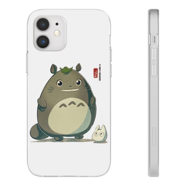 Totoro Wallpaper - Totoro Cute Chibi iPhone Cases-Accessories, My Neighbor Totoro, Phone Case, Totoro Wallpaper