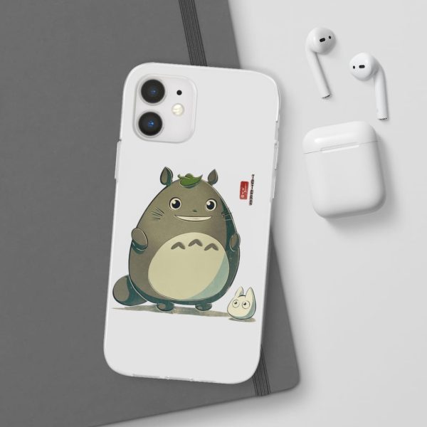 Totoro Wallpaper - Totoro Cute Chibi iPhone Cases-Accessories, My Neighbor Totoro, Phone Case, Totoro Wallpaper