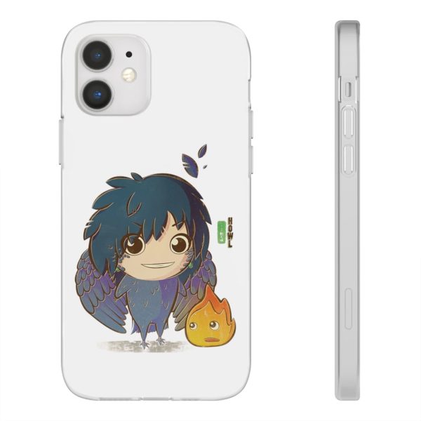 Howl's Moving Castle Calcifer - Howl’s Moving Castle – Howl Chibi iPhone Cases-Accessories, Howl's Moving Castle, Howl's Moving Castle Calcifer, Phone Case