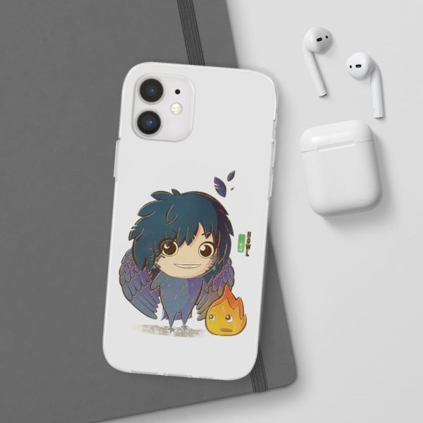 Howl's Moving Castle Calcifer - Howl’s Moving Castle – Howl Chibi iPhone Cases-Accessories, Howl's Moving Castle, Howl's Moving Castle Calcifer, Phone Case