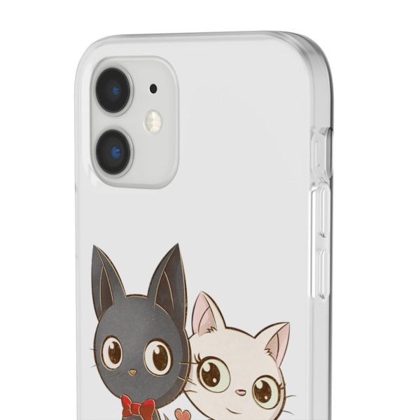 Kiki's Delivery Service Wallpaper - Kiki’s Delivery Service – Jiji and Lily Chibi iPhone Cases-Accessories, Kiki's Delivery Service, Kiki's Delivery Service Wallpaper, Phone Case