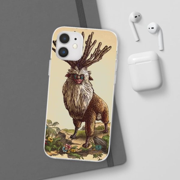 Princess Mononoke With Wolf - Princess Mononoke – Shishigami Day Time Detailed iPhone Cases-Accessories, Phone Case, princess mononoke, Princess Mononoke With Wolf