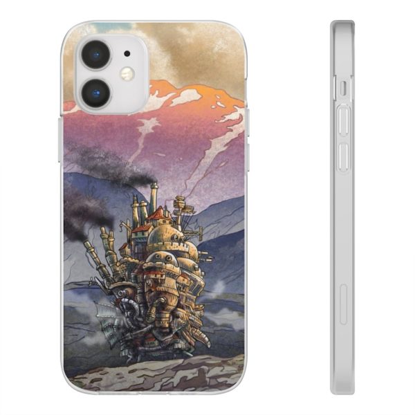 Howl's Moving Castle Actors - Howl’s Moving Castle Landscape iPhone Cases-Accessories, Howl's Moving Castle, Howl's Moving Castle Actors, Phone Case