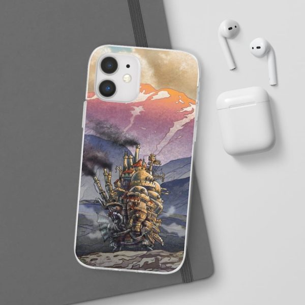 Howl's Moving Castle Actors - Howl’s Moving Castle Landscape iPhone Cases-Accessories, Howl's Moving Castle, Howl's Moving Castle Actors, Phone Case