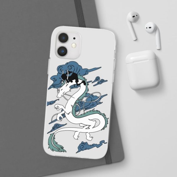 Spirited Away Tattoo - Spirited Away – Sen Riding Haku Dragon iPhone Cases-Accessories, Phone Case, Spirited Away, Spirited Away Tattoo