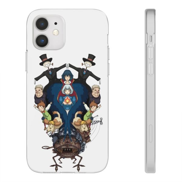 Studio Ghibli Howl's Moving Castle - Howl’s Moving Castle Characters Mirror iPhone Cases-Accessories, Howl's Moving Castle, Phone Case, Studio Ghibli Howl's Moving Castle