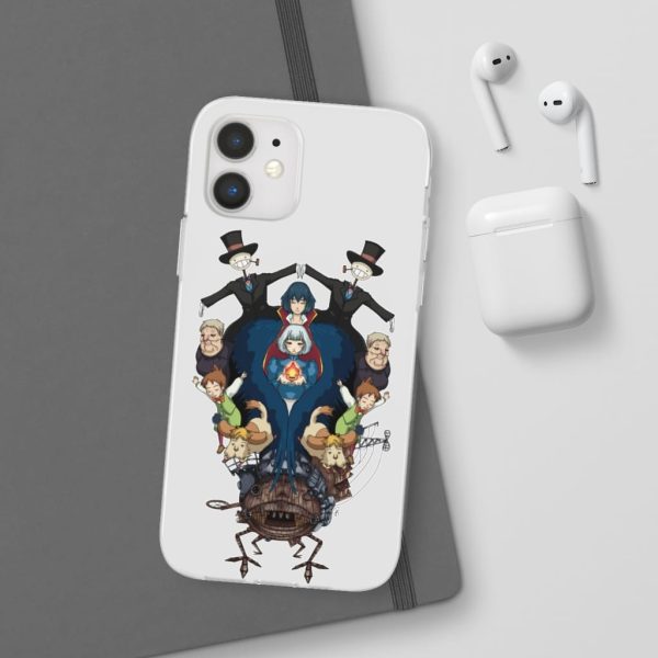 Studio Ghibli Howl's Moving Castle - Howl’s Moving Castle Characters Mirror iPhone Cases-Accessories, Howl's Moving Castle, Phone Case, Studio Ghibli Howl's Moving Castle