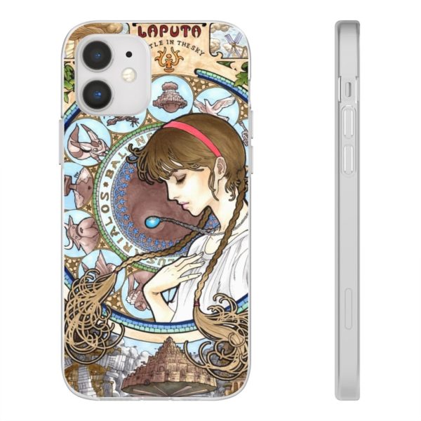 Ghibli Laputa Castle In The Sky - Laputa: Castle in The Sky – Sheeta Portrait Art iPhone Cases-Accessories, Ghibli Laputa Castle In The Sky, Laputa: Castle in the Sky, Phone Case