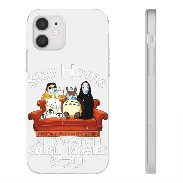 Stay Home and Watch Ghibli Movie iPhone Cases-Accessories, Phone Case