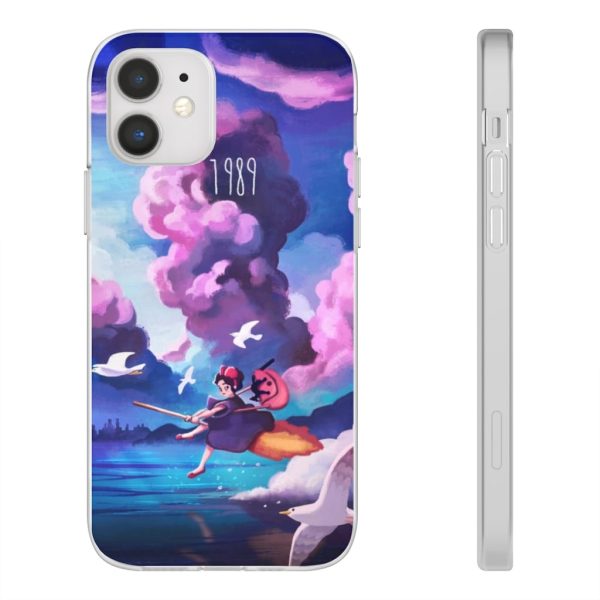 Movie Kiki's Delivery Service - Kiki’s Delivery service 1989 Illustration iPhone Cases-Accessories, Kiki's Delivery Service, Movie Kiki's Delivery Service, Phone Case