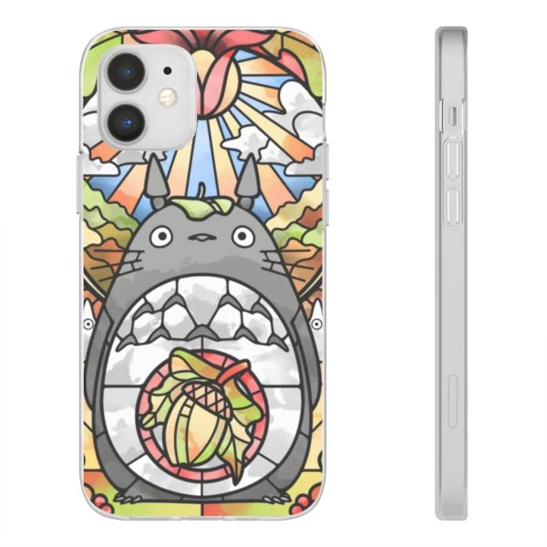 Totoro Film - Totoro Stained Glass Art iPhone Cases-Accessories, My Neighbor Totoro, Phone Case, Totoro Film