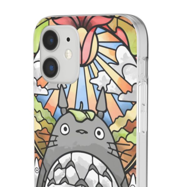 Totoro Film - Totoro Stained Glass Art iPhone Cases-Accessories, My Neighbor Totoro, Phone Case, Totoro Film