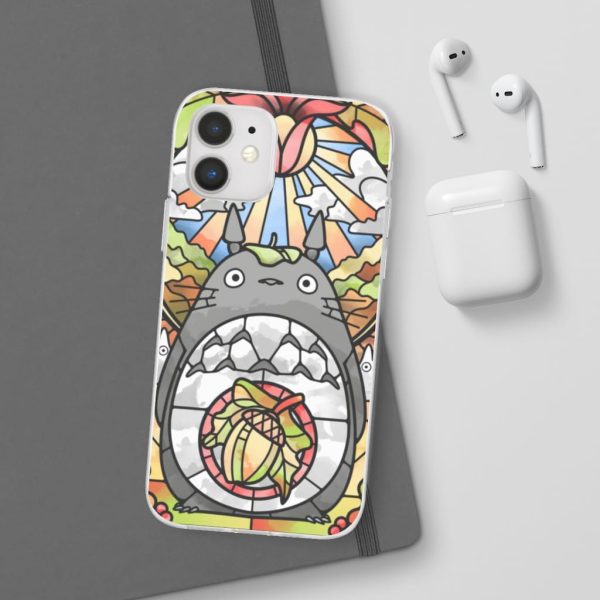 Totoro Film - Totoro Stained Glass Art iPhone Cases-Accessories, My Neighbor Totoro, Phone Case, Totoro Film