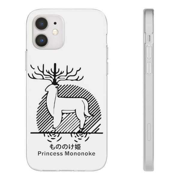 Princess Mononoke Mononoke Hime - Princess Mononoke – Shishigami Line Art iPhone Cases-Accessories, Phone Case, princess mononoke, Princess Mononoke Mononoke Hime