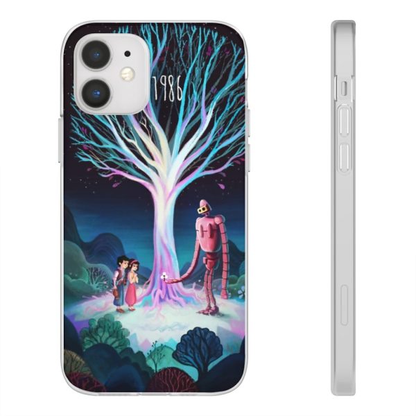 Laputa Castle In The Sky English Cast - Laputa: Castle in The Sky 1986 Illustration iPhone Cases-Accessories, Laputa Castle In The Sky English Cast, Laputa: Castle in the Sky, Phone Case