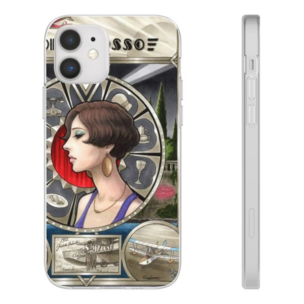 Porco Rosso Fiona Portrait Art iPhone Cases-Accessories, Phone Case, porco rosso