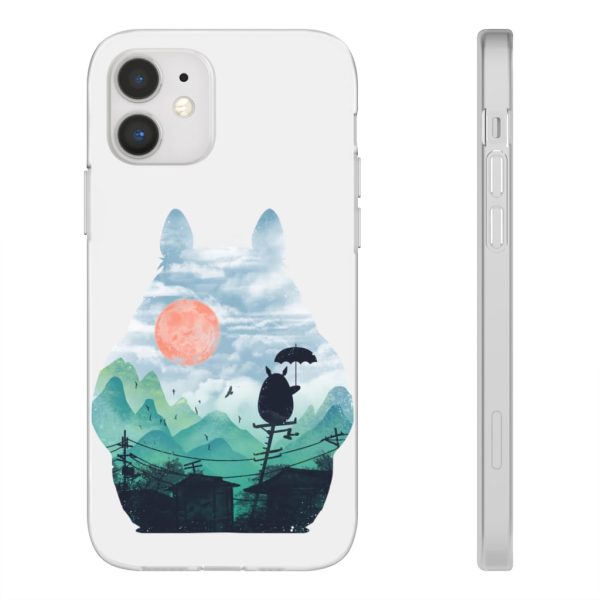 Characters From My Neighbor Totoro - Totoro on the Line Lanscape iPhone Cases-Accessories, Characters From My Neighbor Totoro, My Neighbor Totoro, Phone Case