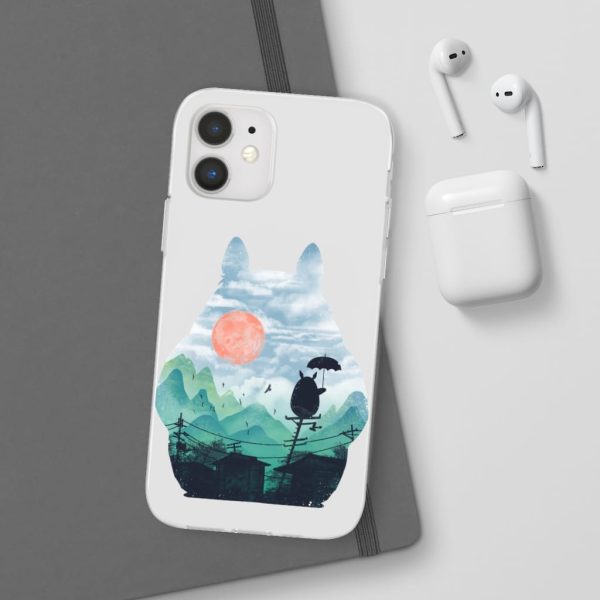 Characters From My Neighbor Totoro - Totoro on the Line Lanscape iPhone Cases-Accessories, Characters From My Neighbor Totoro, My Neighbor Totoro, Phone Case