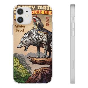 Princess Mononoke Character - Princess Mononoke and The Wolf on Top iPhone Cases-Accessories, Phone Case, princess mononoke, Princess Mononoke Character