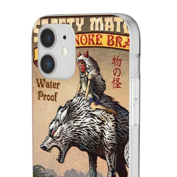 Princess Mononoke Character - Princess Mononoke and The Wolf on Top iPhone Cases-Accessories, Phone Case, princess mononoke, Princess Mononoke Character