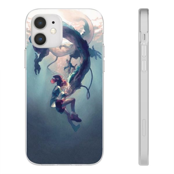 Spirited Away Trailer - Spirited Away – Chihiro and Haku under the Water iPhone Cases-Accessories, Phone Case, Spirited Away, Spirited Away Trailer