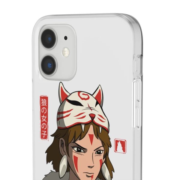 Princess Mononoke Forest Spirit Black - Mononoke The Wolf Girl iPhone Cases-Accessories, Phone Case, princess mononoke, Princess Mononoke Forest Spirit Black