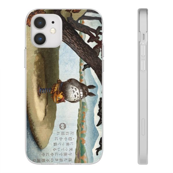 Totoro Bag - Totoro on the Catbus Spring Ride iPhone Cases-Accessories, My Neighbor Totoro, Phone Case, Totoro Bag