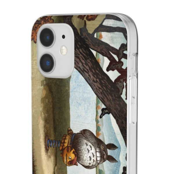 Totoro Bag - Totoro on the Catbus Spring Ride iPhone Cases-Accessories, My Neighbor Totoro, Phone Case, Totoro Bag