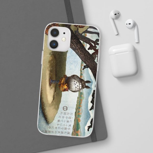 Totoro Bag - Totoro on the Catbus Spring Ride iPhone Cases-Accessories, My Neighbor Totoro, Phone Case, Totoro Bag